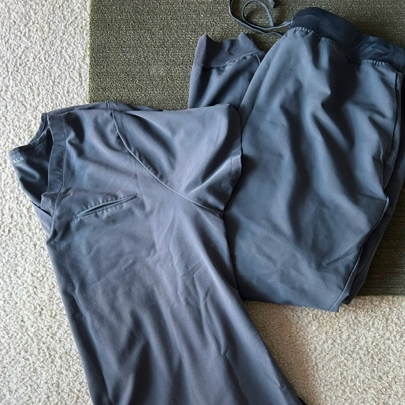 Medical Scrubs Set - Pants & Shirt -Mandala -E1 - Picture 2 of 10